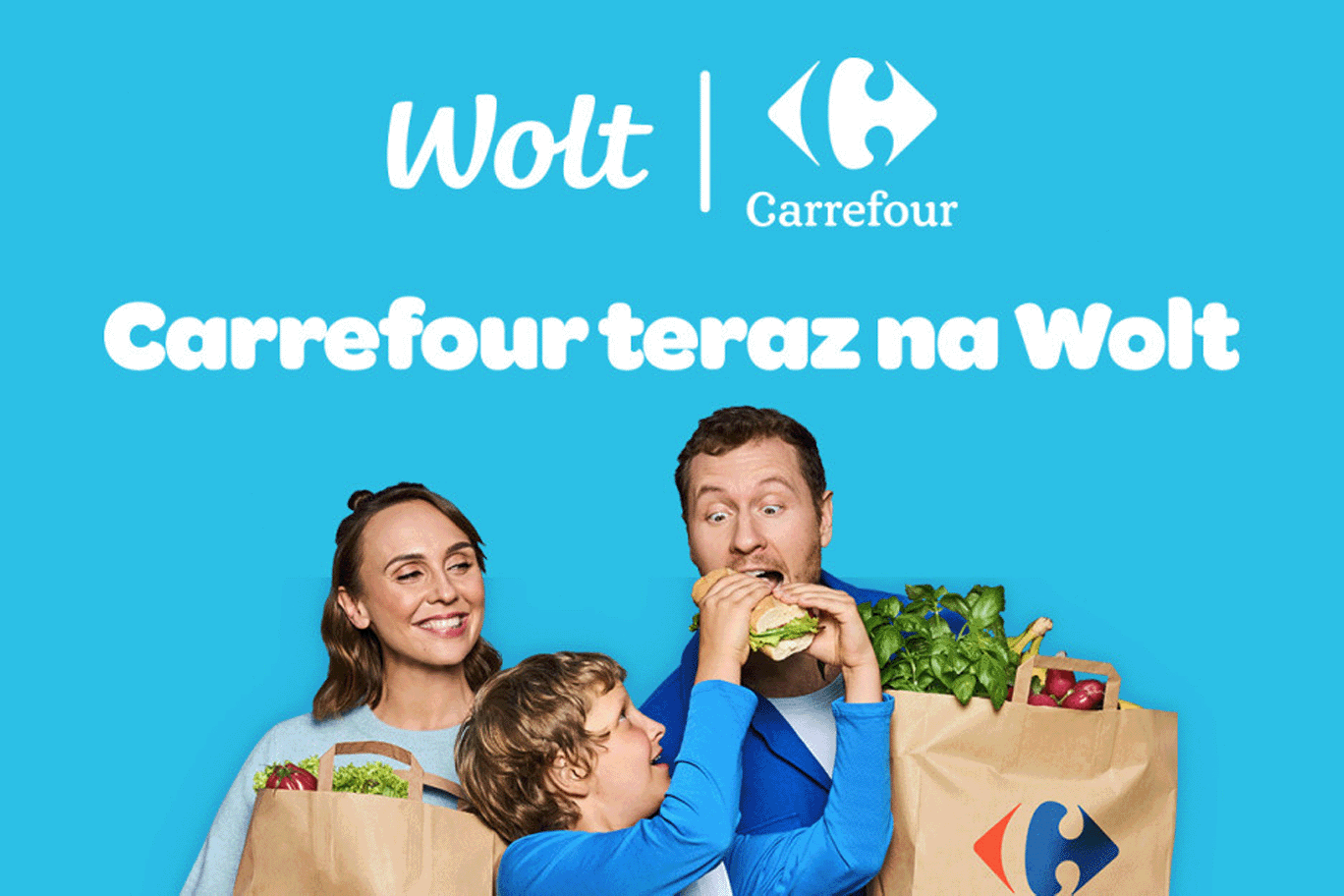 Nowa opcja w Carrefour: rób zakupy z apką Wolt