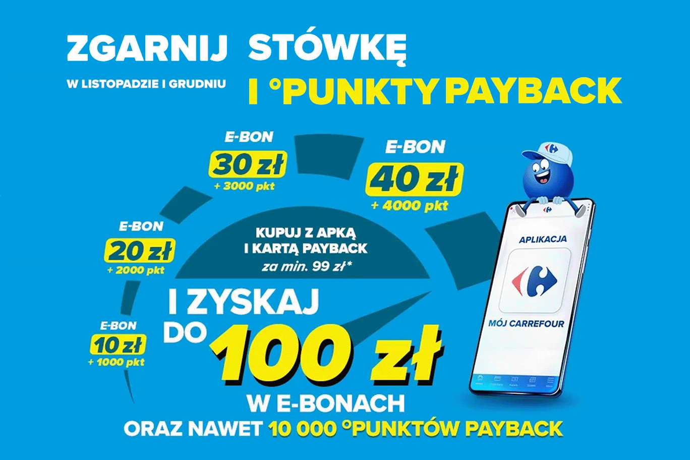 Stówka i dodatkowe punkty Payback od Carrefoura!